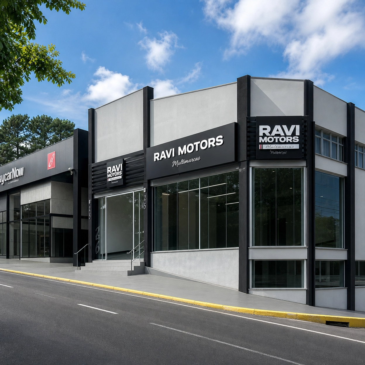 Fachada da loja Ravi Motors em Presidente Prudente - SP